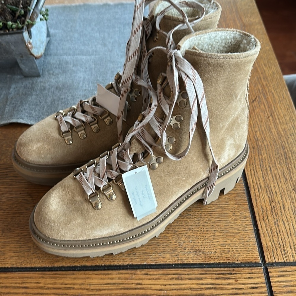 All Saints Wanda Shearling Bootie in Sand Brown size 40 or US 10. - Picture 8 of 10